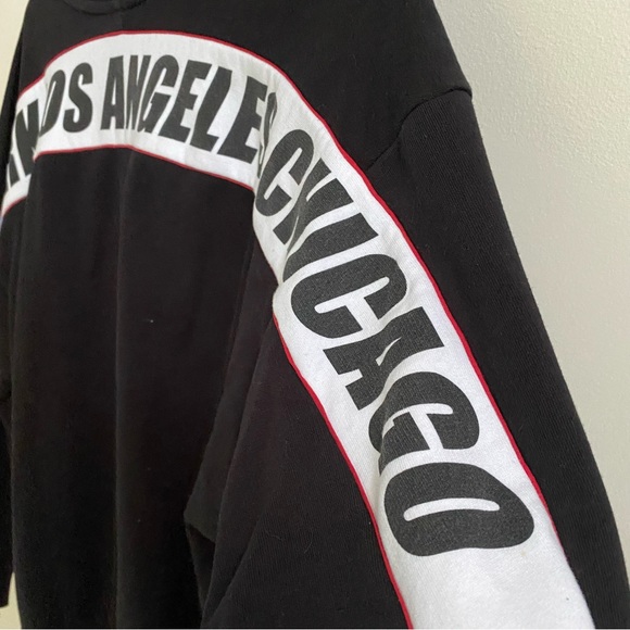 H&M New York Los Angeles Chicago Black Crewneck - Picture 9 of 10